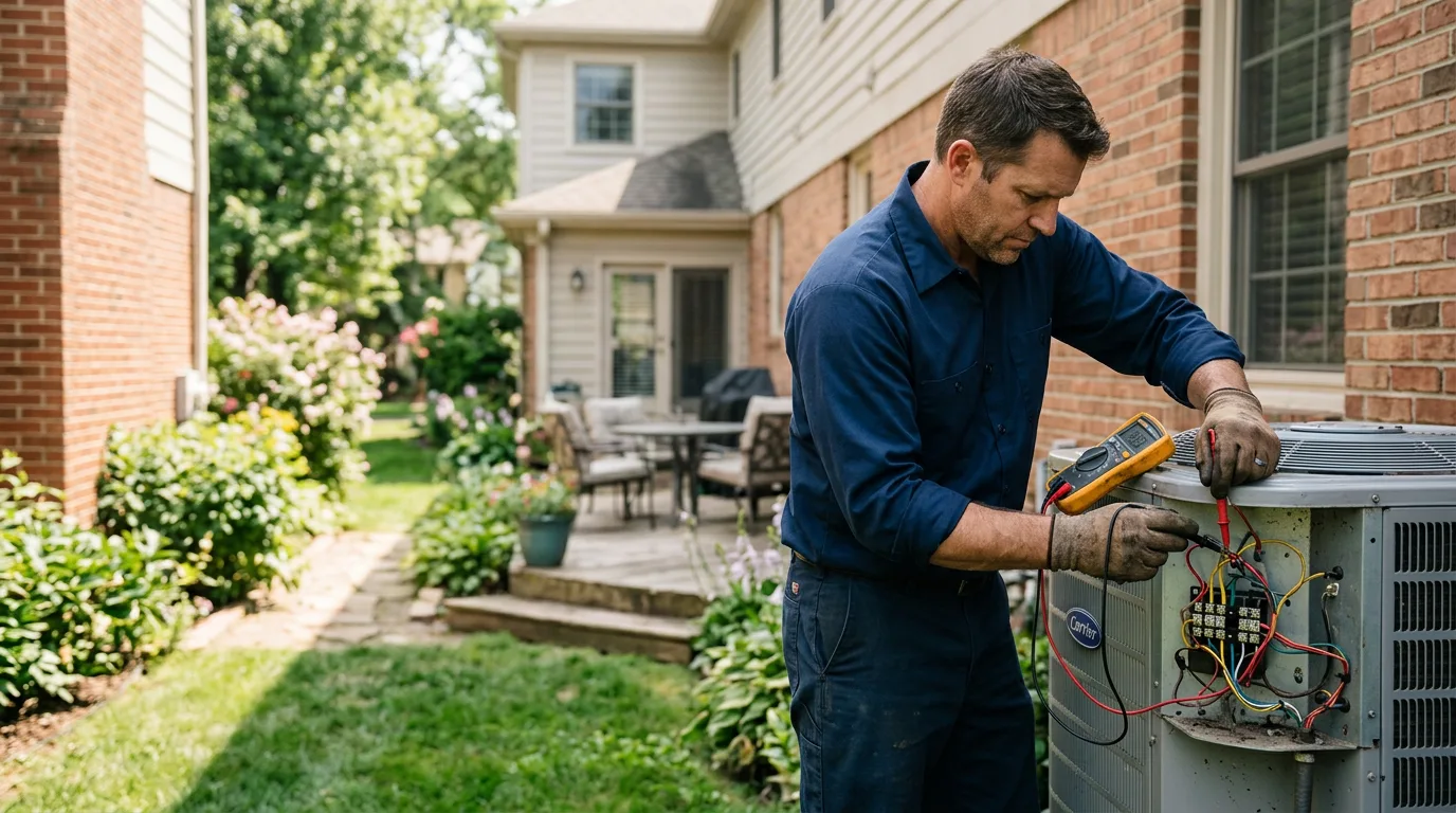HVAC technician working near La Grange Park, IL